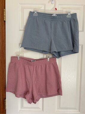 2 Pairs Urban Planet Sweat Shorts, Size Large